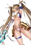 bikini_armor bradamante_(fate/grand_order) fate/grand_order garter kai_(pixiv12466647) underboob weapon 
