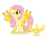  alpha_channel blush bottle bracelet cutie_mark equine female feral fluttershy_(mlp) friendship_is_magic fur hair horse invalid_color jewelry mammal my_little_pony navitaserussirus pegasus pink_hair plain_background pony smile solo tiara transparent_background wings yellow_fur 