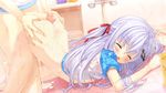  breasts censored cum game_cg hoshi_no_ne_sanctuary komatsubara_yomi long_hair marmalade naruse_hirofumi nipples nopan penis ribbons wet white_hair 