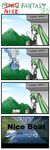  1girl 4koma catstudioinc_(punepuni) comic hatsune_miku highres kaito nice_boat parody school_days silent_comic twintails vocaloid 