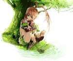  chelsea_torn green_eyes long_hair ponytail riku_(wana) sitting tales_of_(series) tales_of_destiny water 