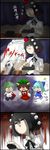  4koma animal_ears antennae ball black_hair blue_hair blush bow brown_hair bug butterfly camera cape cat_ears cat_tail chen cirno comic curtains earrings film_cartridge film_strip flower green_hair hair_bow hat highres ice insect jewelry kimeemaru melonpan_(artist) multiple_girls multiple_tails o_o open_mouth pocket shameimaru_aya short_hair silent_comic soccer_ball tail team_9 telstar tokin_hat touhou wings wriggle_nightbug yukkuri_shiteitte_ne 