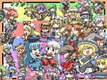  &gt;_&lt; /\/\/\ 6+girls :&gt; :d ;d =_= ^_^ alice_margatroid animal_ears annoyed antennae apron arm_up arms_up ascot bangs bat_wings black_dress black_hair black_wings blonde_hair blue_dress blue_hair blunt_bangs blush border bow braid brown_hair camera capelet castanets cat_ears cello chain chen chibi cirno clapping closed_eyes crescent cymbals d: daiyousei detached_sleeves double_neck_guitar dress drum drum_set eighth_note electric_guitar everyone eyelashes fang flandre_scarlet flower flute flying_sweatdrops frog fujiwara_no_mokou geta green_hair guitar hair_bow hair_flower hair_ornament hakurei_reimu hand_on_own_cheek hands_in_opposite_sleeves hands_together happy hat head_wings headphones heart highres hinanawi_tenshi hong_meiling horn_(instrument) horn_ribbon horns houraisan_kaguya ibuki_suika inaba_tewi instrument inubashiri_momiji izayoi_sakuya kamishirasawa_keine kawashiro_nitori kazami_yuuka keyboard_(instrument) kirisame_marisa koakuma kochiya_sanae konpaku_youmu large_bow letty_whiterock long_sleeves lunasa_prismriver lyrica_prismriver maid maid_headdress matching_shanghai merlin_prismriver microphone moriya_suwako multiple_girls multiple_tails music musical_note mystia_lorelei nagae_iku necktie one_eye_closed onozuka_komachi open_mouth outstretched_arms pants patchouli_knowledge phonograph pink_hair purple_dress purple_hair recorder red_dress red_eyes red_hair reisen_udongein_inaba remilia_scarlet ribbon rope saigyouji_yuyuko saturday_night_fever saxophone shameimaru_aya shanghai_doll shiki_eiki shimenawa short_sleeves side_ponytail silver_hair simple_background singing sitting skirt skirt_set slit_pupils smile snake spread_arms star surprised suspenders sweatdrop symmetrical_hand_pose tail tambourine team_9 tengu-geta tokin_hat touhou triangle_(instrument) triangle_mouth triangular_headpiece trumpet tsuki_wani turntable twin_braids two_side_up v-shaped_eyebrows vest violin waist_apron whistle wings wolf_ears wriggle_nightbug xd xylophone yagokoro_eirin yakumo_ran yakumo_yukari yasaka_kanako 