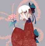  bad_id bad_pixiv_id copyright_request flower fuco japanese_clothes kimono red_eyes solo white_hair 
