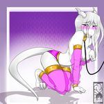  blush breasts dragon female linhthasack looking_at_viewer purple_eyes sha&#039;ra slave solo 