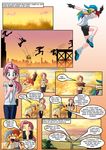  clothed clothing comic dialog english_text female fluttershy_(mlp) friendship_is_magic hair hat human humanized mammal mauroz multi-colored_hair my_little_pony pink_hair rainbow_dash_(mlp) rainbow_hair text 