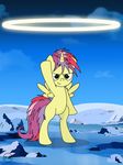  angry apple_bloom_(mlp) cutie_mark_crusaders_(mlp) day dragon_ball dragon_ball_z equine female feral friendship_is_magic fusion green_eyes hair halo hi_res horn horse ice invalid_tag looking_at_viewer magic mammal merged multi-colored_hair my_little_pony outside parody pony scootaloo_(mlp) sky smile snow solo sweetie_belle_(mlp) toxic-mario winged_unicorn wings yellow_body 