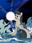  black_hair cloud clouds cutie_mark dragon_ball dragon_ball_z earth_pony equine female feral friendship_is_magic frown glowing gray_body grey_body hair hi_res horse mammal my_little_pony night octavia_(mlp) outside parody pony purple_eyes sky solo toxic-mario 