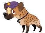  hat hyena miyako_yoshika no_humans onikobe_rin purple_hat touhou white_background 