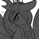  clockworquartet crown dinocasino equine female feral friendship_is_magic hair horn horse mammal my_little_pony pony queen_chrysalis_(mlp) smile solo winged_unicorn wings 