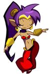  animated animated_gif arabian_clothes arms_up bikini_top bouncing_breasts bracelet breasts choker circlet closed_eyes dancing dark_skin earrings full_body harem_pants hoop_earrings hypnotic jewelry long_hair matt_bozon midriff navel official_art pants pointy_ears ponytail puffy_pants purple_hair shantae:_half-genie_hero shantae_(character) shantae_(series) small_breasts smile solo transparent_background very_long_hair 