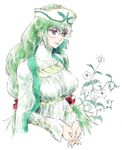  flower glasses green_hair hat jako_(toyprn) long_hair low-tied_long_hair philia_felice purple_eyes round_eyewear solo tales_of_(series) tales_of_destiny tales_of_destiny_2 twintails white_background 