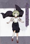  absurdres antennae blush cape dress_shirt green_eyes green_hair highres pants shihou_(g-o-s) shirt short_hair touhou wriggle_nightbug 