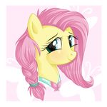  female fluttershy_(mlp) friendship_is_magic hair horse mammal my_little_pony pink_hair pony sapeginamoon smile solo 