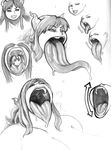  big_mouth chubby demon female hair horn lips long_tongue maw_shot modeseven mouth_shot nitrotitan not_furry open_maw size_difference swallowing tongue vorarephilia vore 