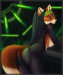  breasts butt canine female fox mammal merrunz pinup pose side_boob solo 