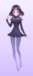  bad_id bad_pixiv_id bishoujo_senshi_sailor_moon breasts essence_(swtmiss) flower full_body gradient gradient_background highres impossible_clothes medium_breasts pantyhose pink_flower pink_rose purple_background purple_eyes purple_hair purple_legwear rose shawl shoes short_hair skirt sleeves_past_wrists solo tomoe_hotaru white_background 