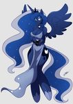  anthro anthrofied blue_eyes bracelet breasts chalo cleavage clothed clothing crown cutie_mark dress edit equine eyeshadow female friendship_is_magic hair horn horse jewelry long_hair makeup mammal moon my_little_pony nightpony plain_background princess_luna_(mlp) solo sparkles stars winged_unicorn wings 