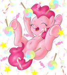  candy convenient_censorship equine female feral friendship_is_magic fur hair horse lollipop mammal my_little_pony open_mouth pink_fur pink_hair pinkie_pie_(mlp) pony shoroch solo spread_legs spreading 