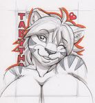  anthro big_breasts breasts face feline female mammal max_blackrabbit portrait smile solo tabykat tabytha tiger 