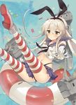  :3 anchor black_panties blonde_hair bullet drum_(container) elbow_gloves gloves hair_ornament hairband hayama_eishi heart innertube kantai_collection long_hair md5_mismatch panties rensouhou-chan shimakaze_(kantai_collection) striped striped_legwear thighhighs underwear white_gloves 