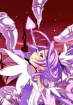  blush cure_sword dokidoki!_precure earrings from_side heart jewelry kenzaki_makoto lavender_hair magical_girl precure profile purple_eyes red_background sexually_suggestive sideways_mouth silhouette simple_background smile solo tasaka_shinnosuke tentacles 