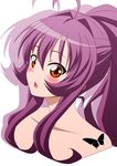  highres purple_hair red_eyes solo sugiura_ayano tatsuya_(guild_plus) yuru_yuri 