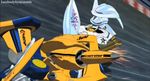 animated animated_gif fantine_valjean fighting igpx lowres mecha racetrack racing sparks takeshi_jin team_satomi team_skylark 