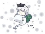  bad_id bad_pixiv_id black_hairband chibi ghost hairband hitodama konpaku_youmu konpaku_youmu_(ghost) sakuramori_sumomo short_hair silver_hair solo touhou 