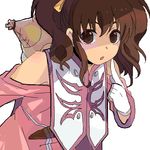  anise_tatlin artist_request brown_eyes brown_hair gloves lowres oekaki tales_of_(series) tales_of_the_abyss twintails 