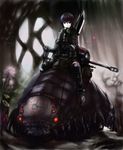  fantasy gas_mask gun original riding rifle short_hair solo weapon 