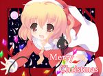  bad_id bad_pixiv_id banned_artist blood christmas fang flandre_scarlet santa_costume shiraki_ai solo touhou 