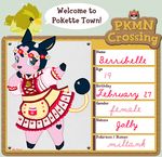  animal_crossing blush bovine damee-momma dress english_text female horn miltank nintendo pok&eacute;mon tagme text video_games 