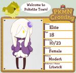  animal_crossing anthro english_text female litwick nintendo pok&eacute;mon stockings tagme text tomikoi video_games yellow_eyes 