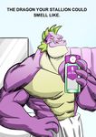  bathroom biceps big_muscles claws dialog dogz777 dragon english_text feral friendship_is_magic green_eyes green_hair green_skin grin hair horn lol_comments looking_at_viewer male muscles my_little_pony open_mouth pecs pose purple_skin reptile scales scalie smile solo spike_(mlp) standing text toned topless towel 