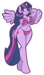  alpha_channel anthro anthrofied big_breasts bikini breasts clothing cutie_mark equine female friendship_is_magic fur hair horn invalid_tag long_hair looking_at_viewer mammal multi-colored_hair my_little_pony purple_eyes purple_fur purple_hair smile solo swimsuit tight_bikini twilight_sparkle_(mlp) winged_unicorn wings 