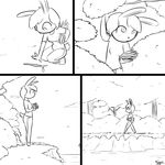  comic female lagomorph lake mammal rabbit slypon solo stick tree water wood 