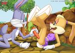  anthro bbmbbf bottomless breasts bugs_bunny carrot duo female lagomorph lola_bunny looney_tunes male mammal nude open_mouth palcomix penetration pussy rabbit smile space_jam tongue tongue_out vaginal vaginal_penetration warner_brothers 