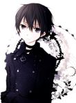  bad_id bad_pixiv_id black_eyes black_hair coat gloves kirito male_focus solo sword_art_online tsukimori_usako 