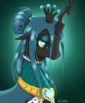  equine female feral friendship_is_magic hair horn horse jewelry long_hair mammal my_little_pony pony queen_chrysalis_(mlp) solo yula568 