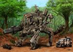  ambush antennae armor army binoculars camouflage cannon chainsaw deadspike_nine energy_weapon forest grass ground_vehicle helmet hill mecha military military_uniform military_vehicle motor_vehicle motorcycle multiple_boys nature original plant rainforest rocket_launcher science_fiction soldier tank tree truck uniform walker weapon 