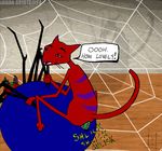  anal arachnid arthropod cat courage_the_cowardly_dog feline gay katz male mammal spider what 
