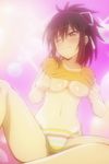  1girl asuka_(senran_kagura) breasts panties screencap senran_kagura senran_kagura_(series) sitting solo underwear 