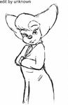  anthro areola bathrobe big_breasts breasts erect_nipples female flashing goof_troop hair huge_breasts inviting joelasko looking_at_viewer milf monochrome mother navel nipples parent peg_pete pussy seductive smile solo thumper_(artist) undressing 