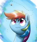  annoyed annoying cloud equine female feral fly friendship_is_magic hair horse mammal multi-colored_hair my_little_pony otakuap outside pegasus pony purple_eyes rainbow_dash_(mlp) rainbow_hair sky solo wings 