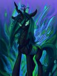  changeling crown equine female feral friendship_is_magic hair horn horse mammal my_little_pony pony queen_chrysalis_(mlp) smile solo winged_unicorn wings zaphy1415926 