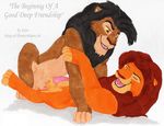  disney feline gay kito_lion kovu lion male mammal penis sex simba the_lion_king 