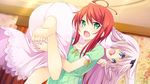  blue_eyes game_cg girls_be_ambitious! green_eyes long_hair mtu pink_hair red_hair short_hair tsutsumi_iseri yuzuki_fuuka 