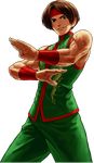  brown_eyes brown_hair chinese_clothes headband male_focus muscle official_art ogura_eisuke sie_kensou sleeveless solo the_king_of_fighters the_king_of_fighters_xii wristband 