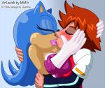  2012 blush chris_thorndyke crossgender female human kissing male male/female mammal meanmotorscooter sonic_(series) sonic_the_hedgehog 